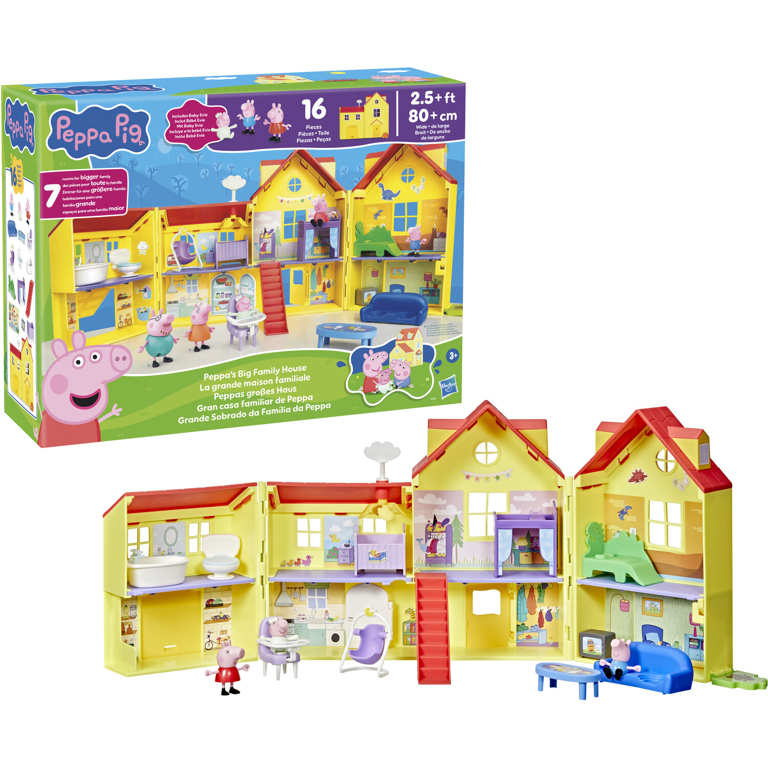 Peppa Pig Big Family House Yellow Image 4