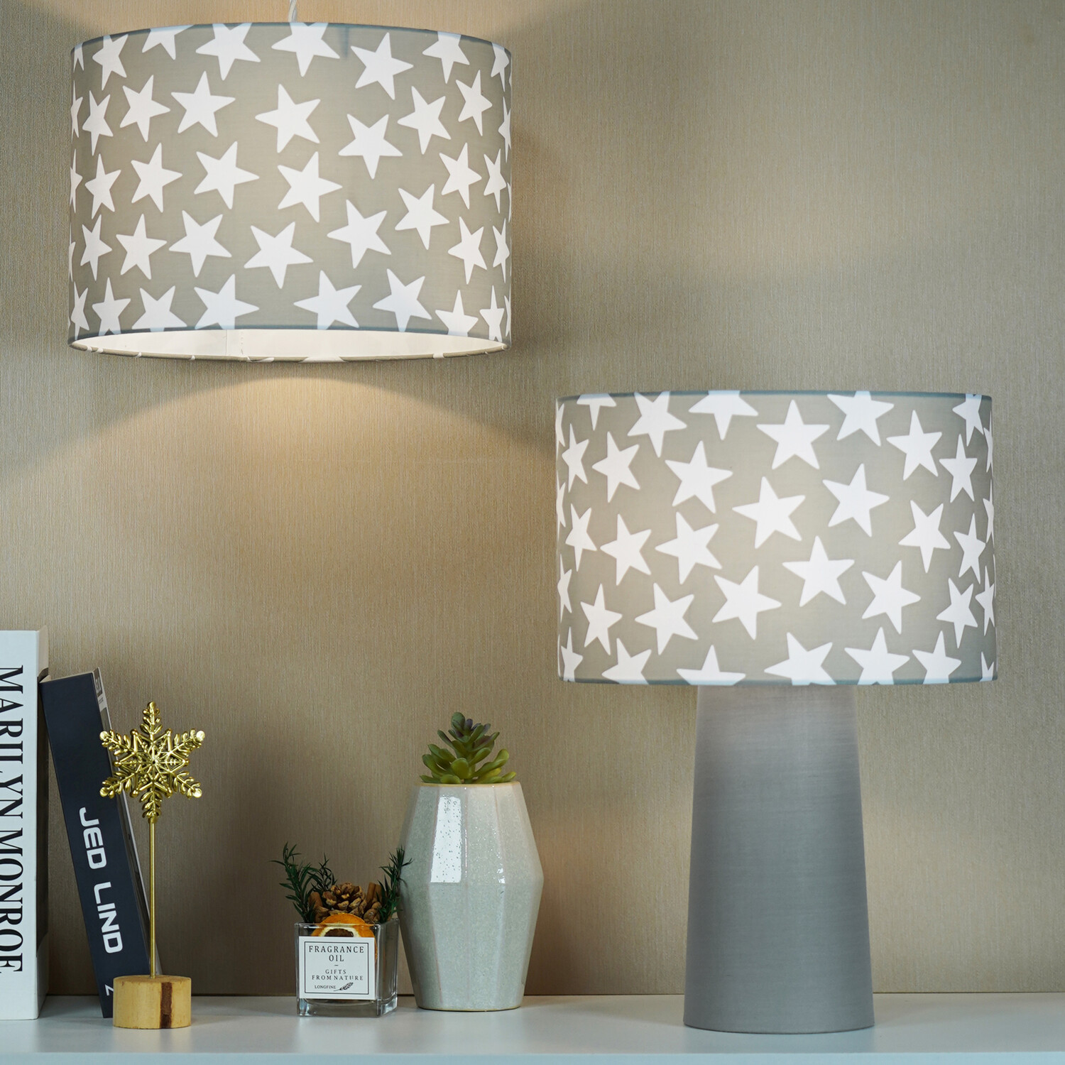 Stars Table Lamp Grey Image 7