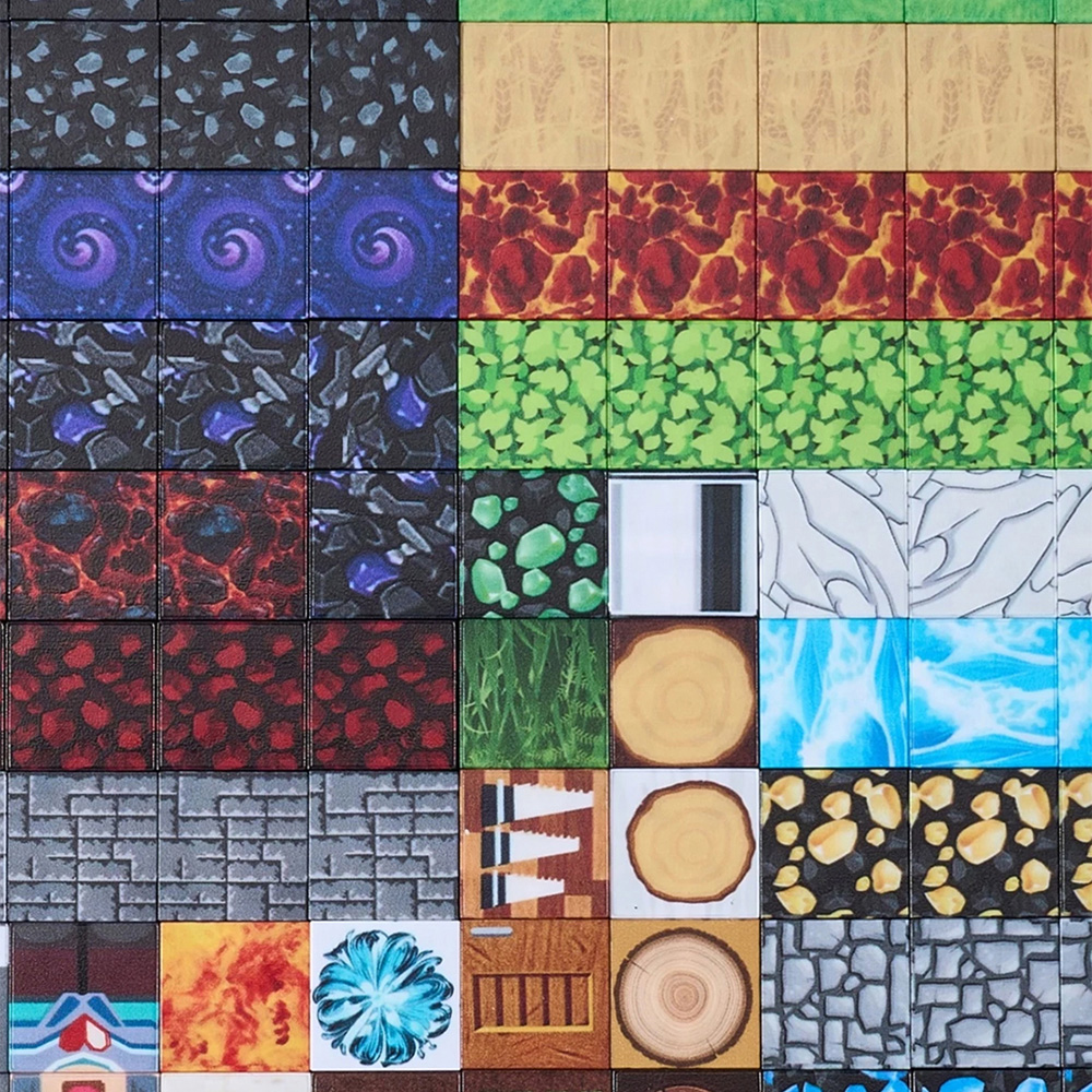 H&O Direct 200 Piece Nether Forest Theme Magnetic Pixel Cube Building Blocks Set Image 4