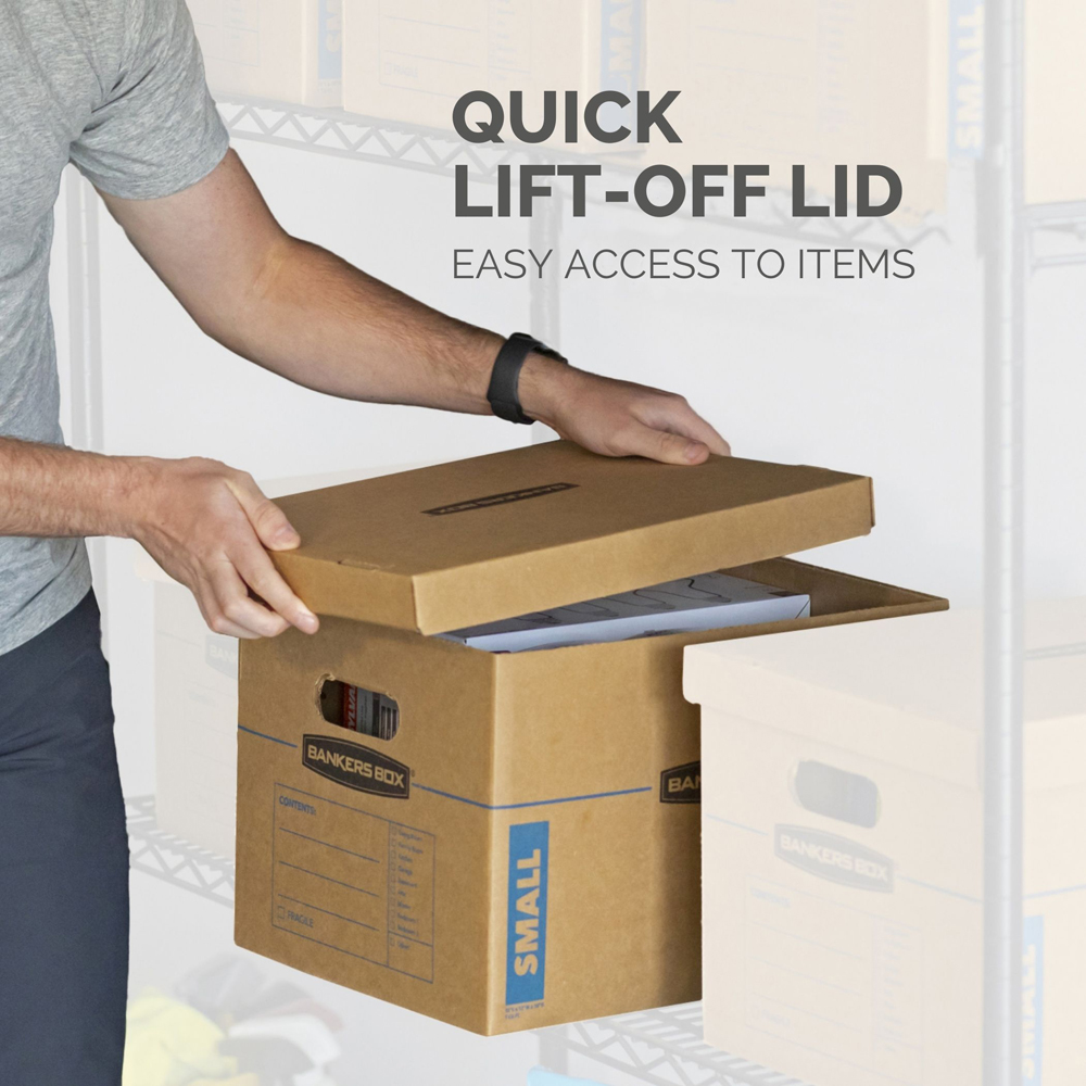 Fellowes SmoothMove 32L Classic Cardboard Box 10 Pack Image 4