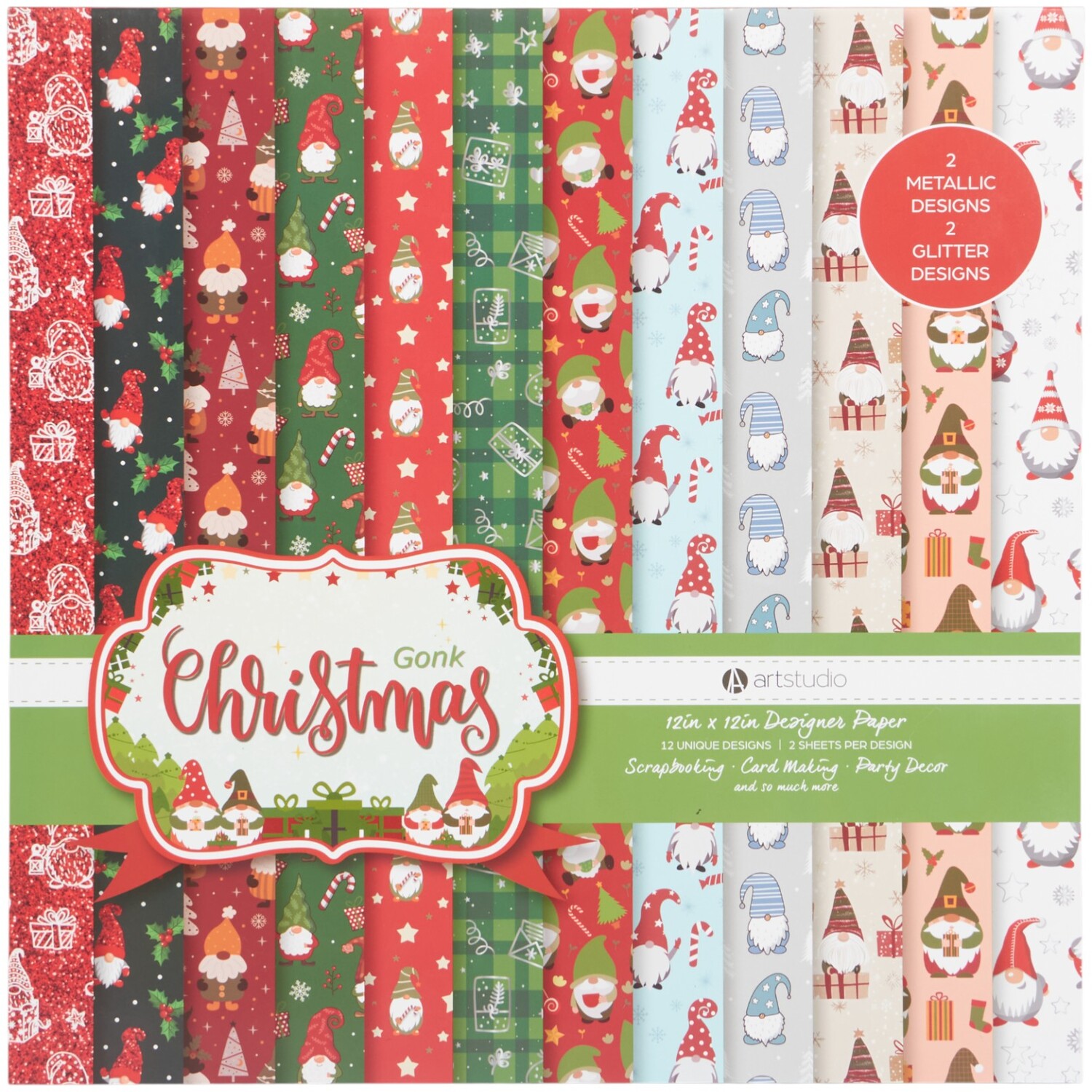 Gonk Christmas Designer Paper Pad Image