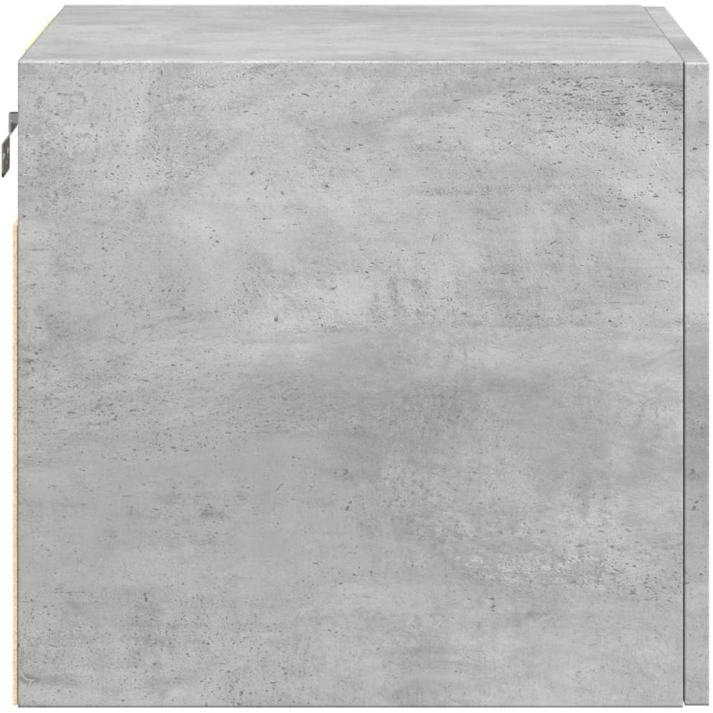 vidaXL Single Door Concrete Grey Wall Mounted Storage Cabinet Image 5