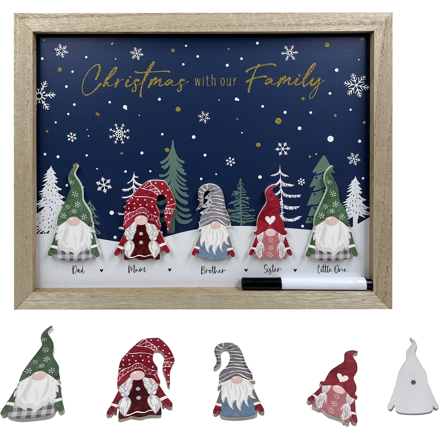 Personalise Your Family Gonks Plaque - Navy Image 2