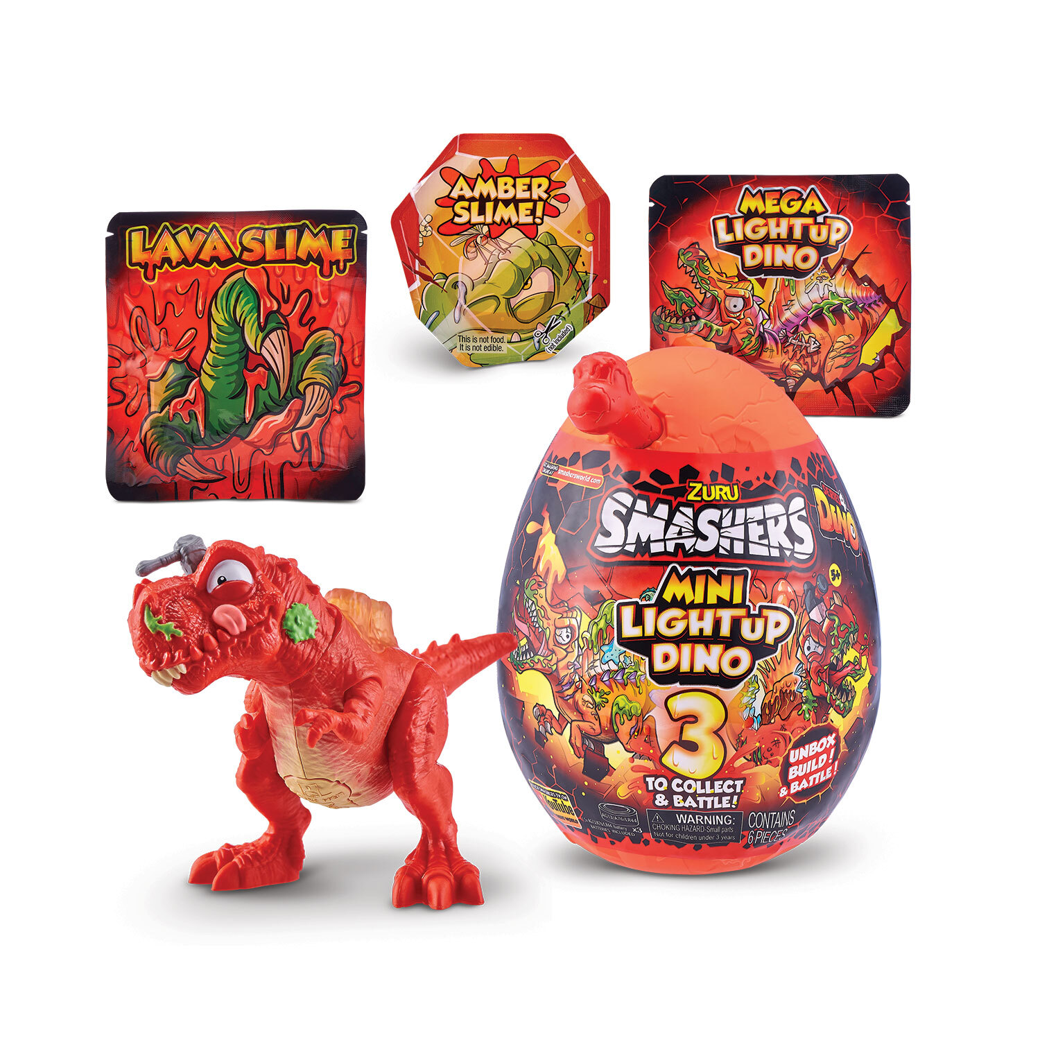 Smashers Mini Light Up Dino Image 8