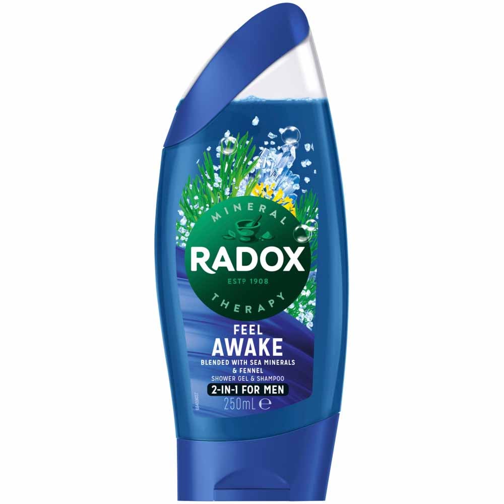 Radox Feel Awake for Men 2 in 1 Shower Gel 250ml Image 1