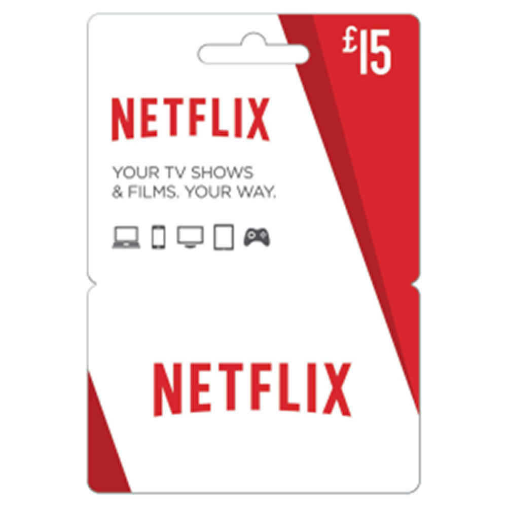 Netflix �15 Gift Card Image