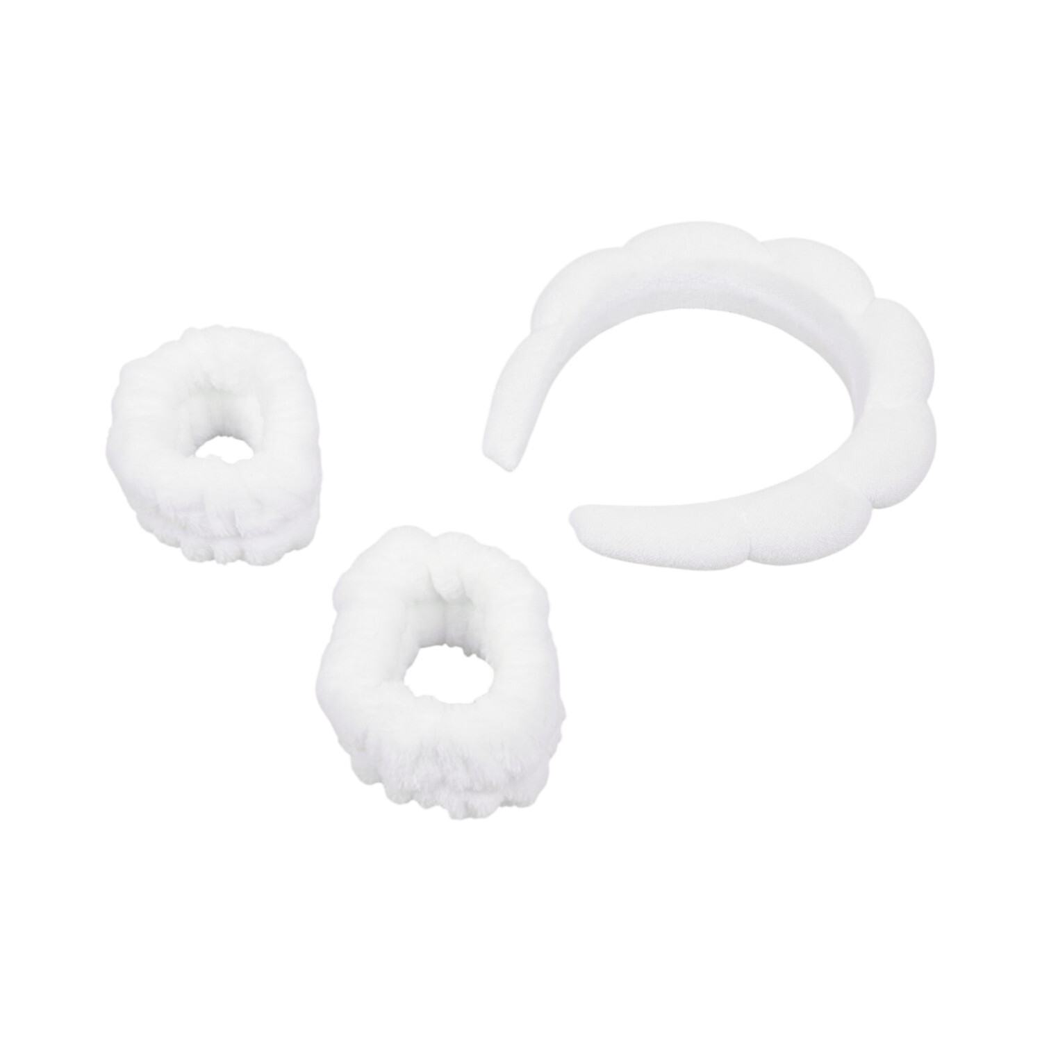 Cloud Headband and Arm Cuffs White Image 2