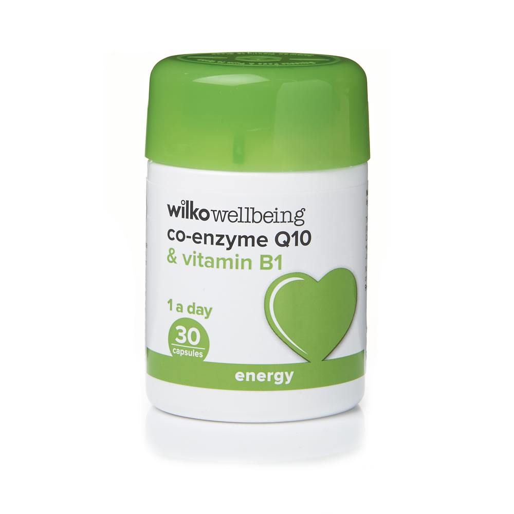 Wilko Co-Enzyme Q10 and Vitamin B1 Capsules 30 pack Image