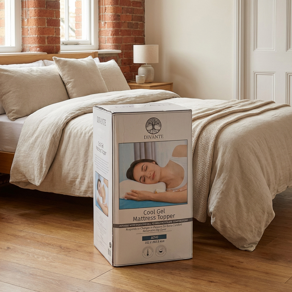 Divante King Size Cool Gel Mattress Topper Image 2