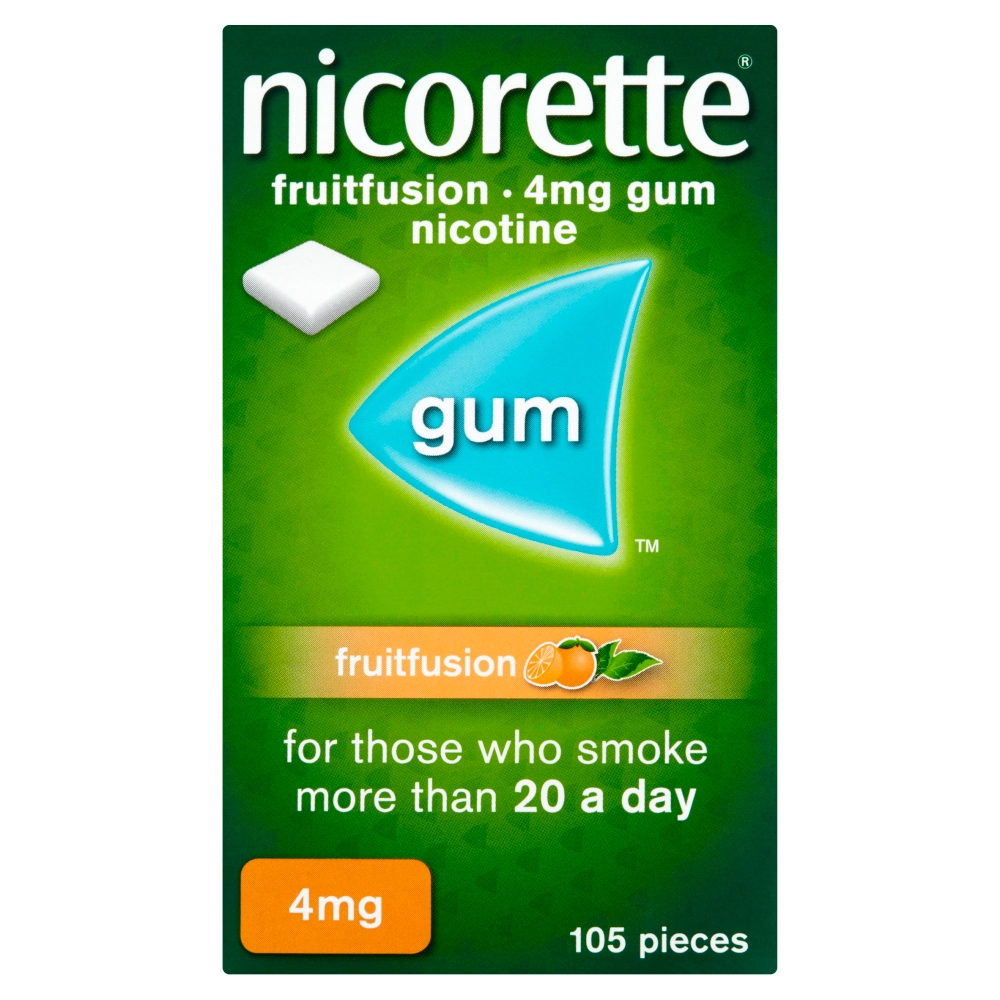 Nicorette Fruit Fusion Chewing Gum 4mg 105 pieces Image 1