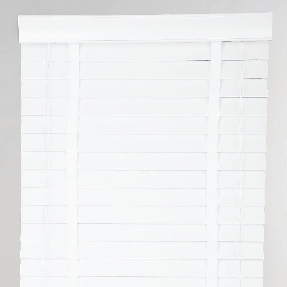 Ribbon Venetian Blind Cotton White 105cm Image 1