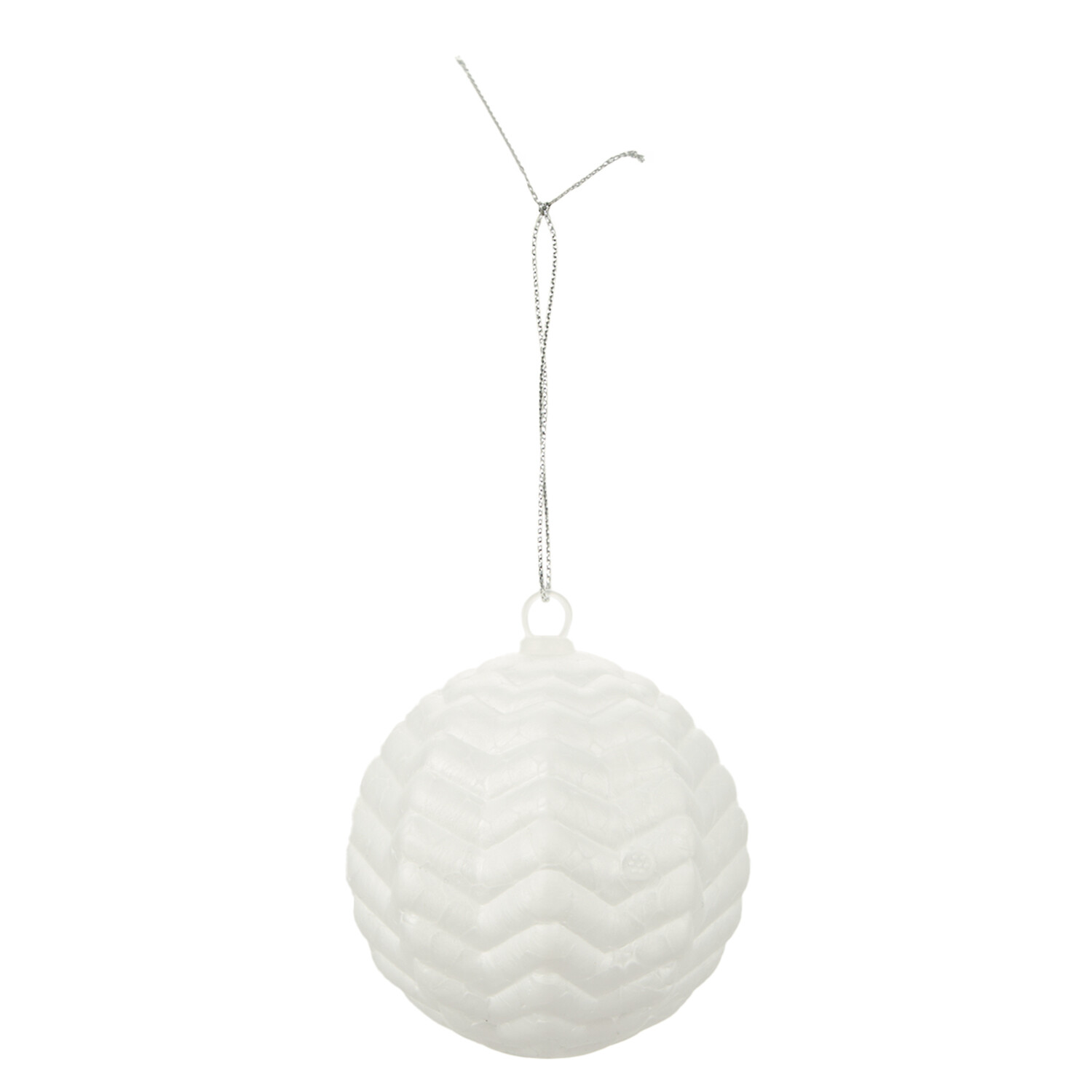 Polystyrene Christmas Ornament - White Image 2
