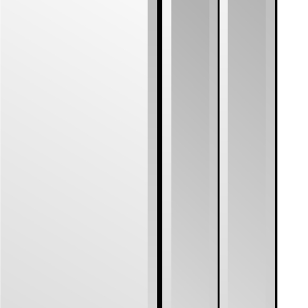 Luxford Bevelled Double Framed All Glass Large Dress Mirror 120 x 80cm Image 4