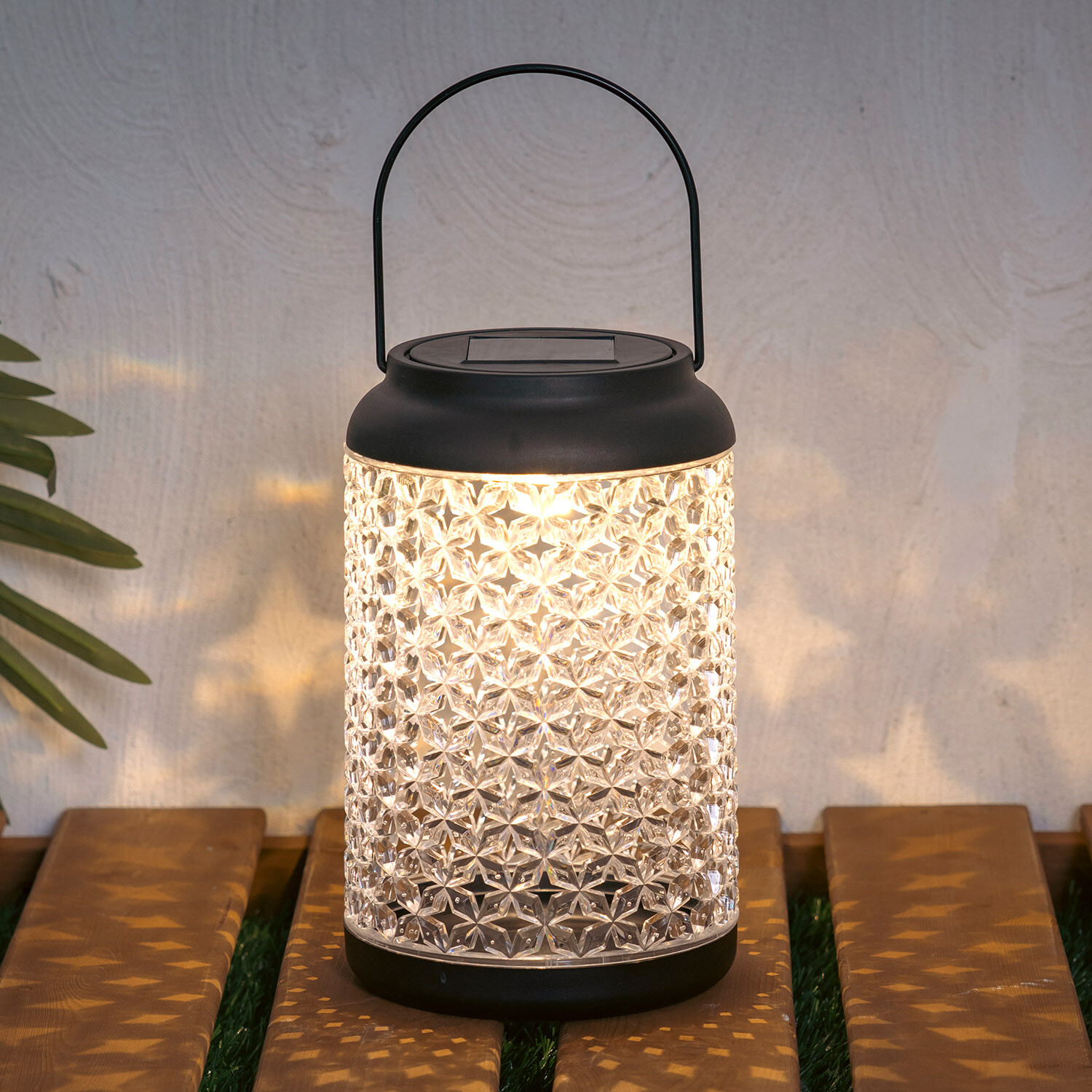 Solar Crystal Effect Lantern Image 1