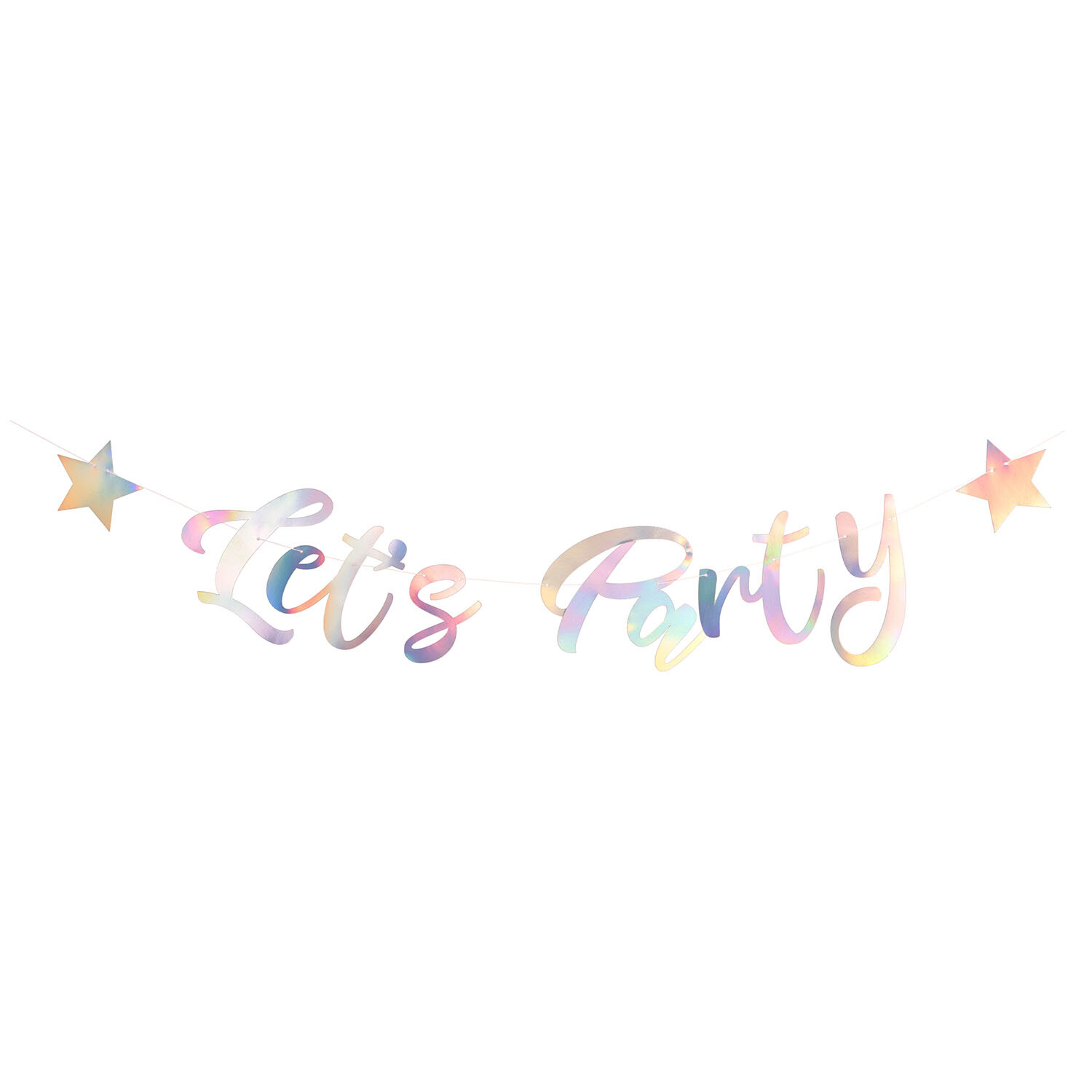 Lets Party Banner - Multicolour Image