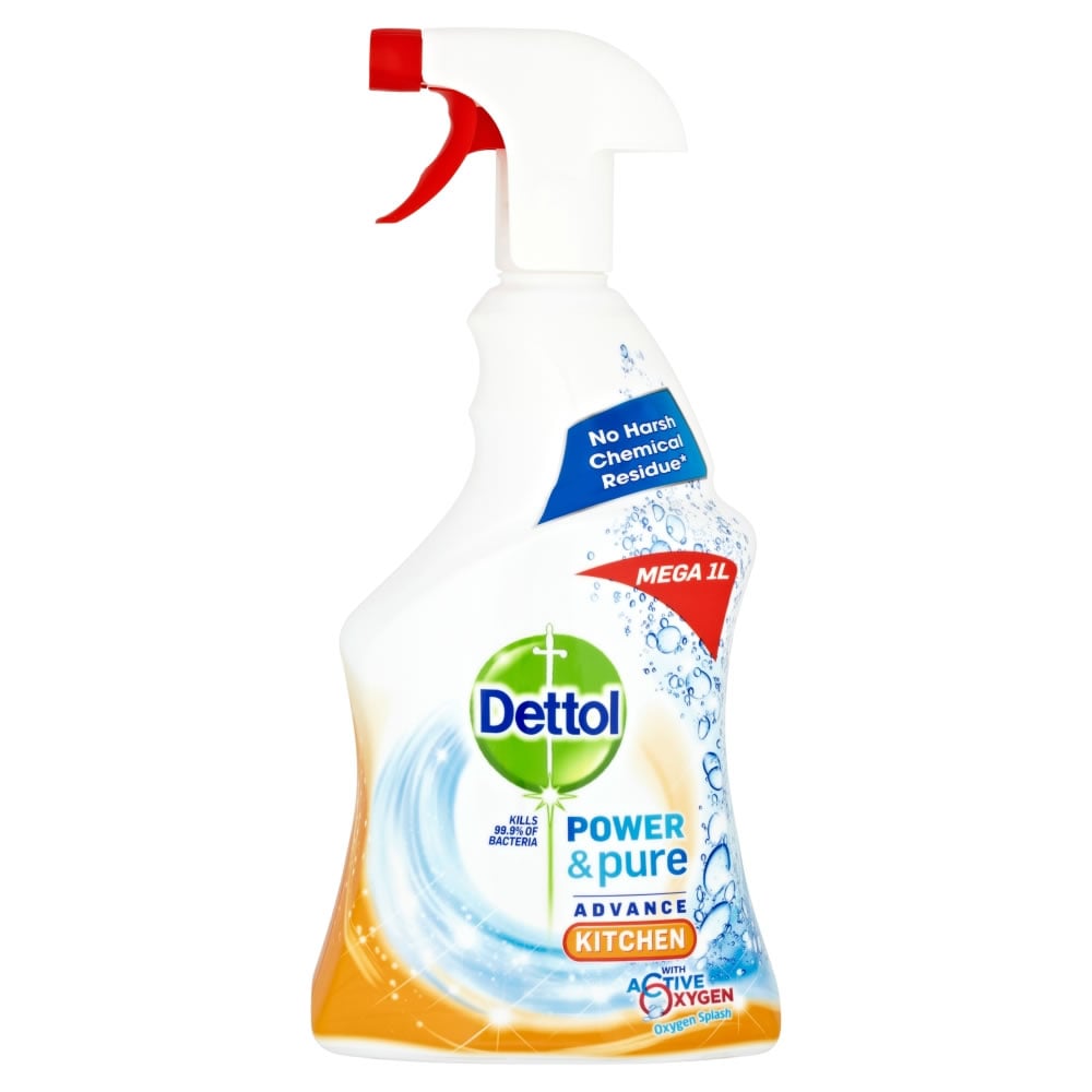 Dettol Power and Pure Kitchen Spray Case of 6 x 1L Image 2