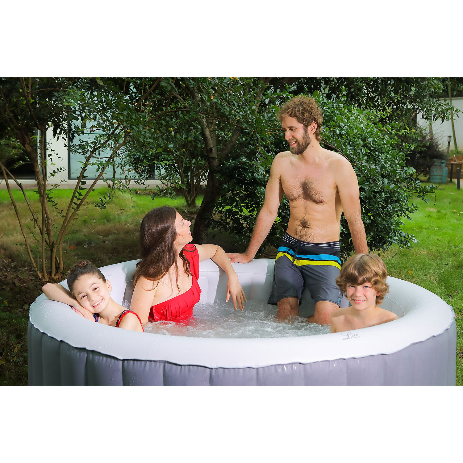 Mspa Lite Hot Tub - Grey / 4 / Round Image 5