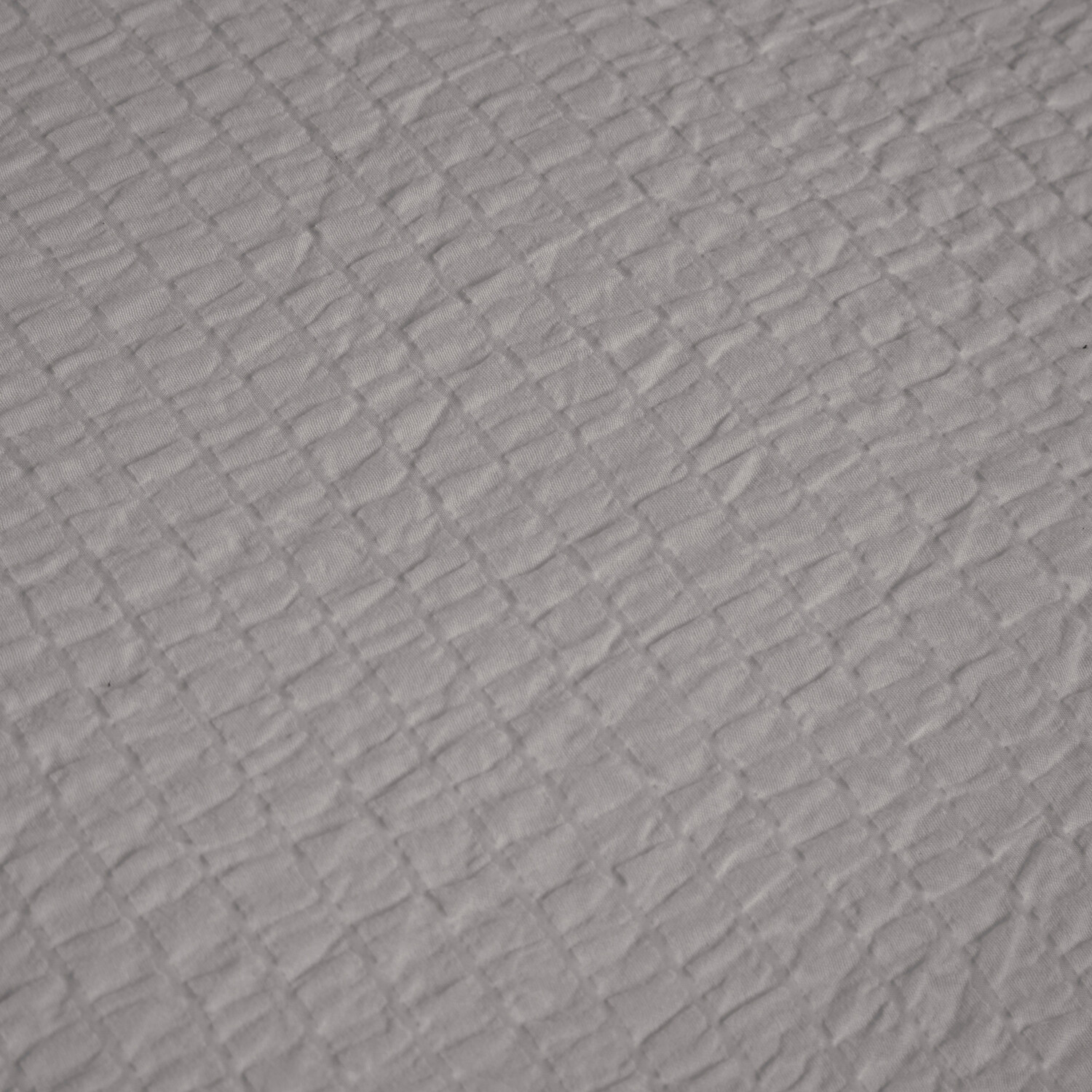 Seersucker Washable Duvet Set Silver Single Image 3