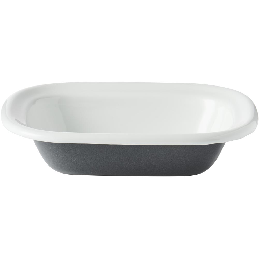 Wilko 14 x 10cm Enamel Single Portion Dish Image 1