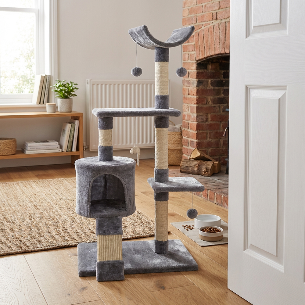 Hallworthy Cat Scratch Post - Grey Image 4