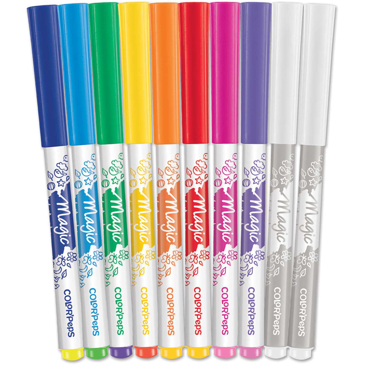 Pack of 10 Maped ColorPeps Magic Felt Pens Image 1