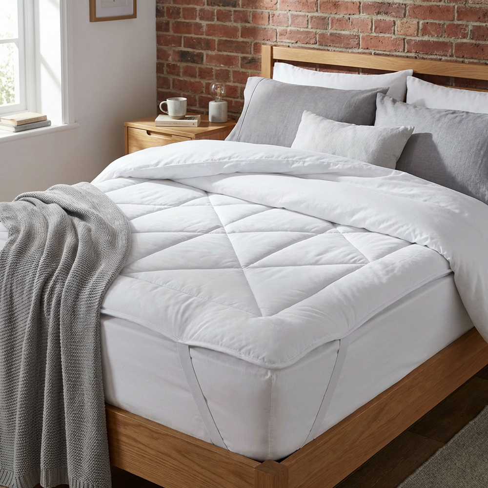 Divante Deep Fill Mattress Topper - White / King Image 3