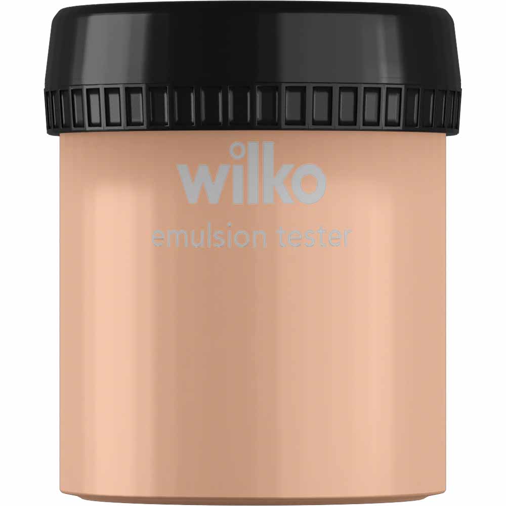 Wilko Feeling Peachy Emulsion Paint Tester Pot 75ml Image 1