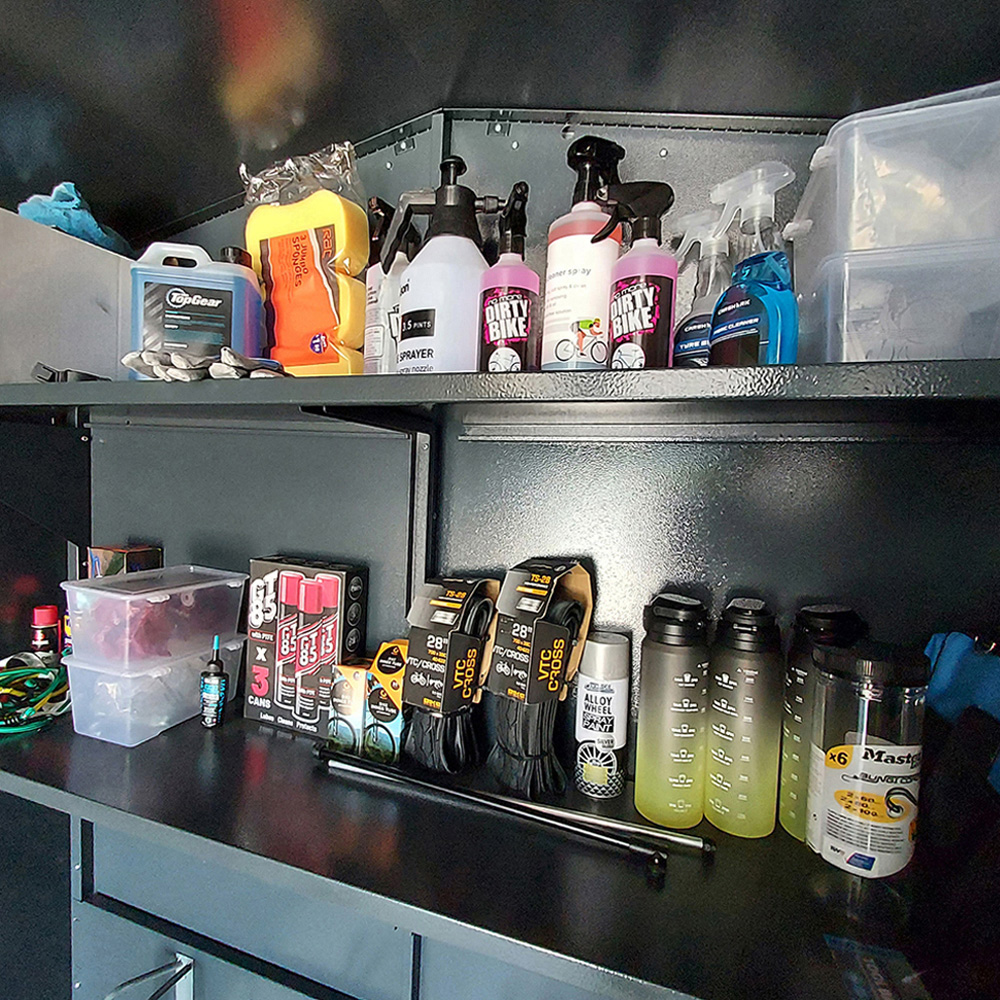 Asgard Centurion 5x 14ft Double Door Grey High Security Apex Motorcycle Garage Image 4