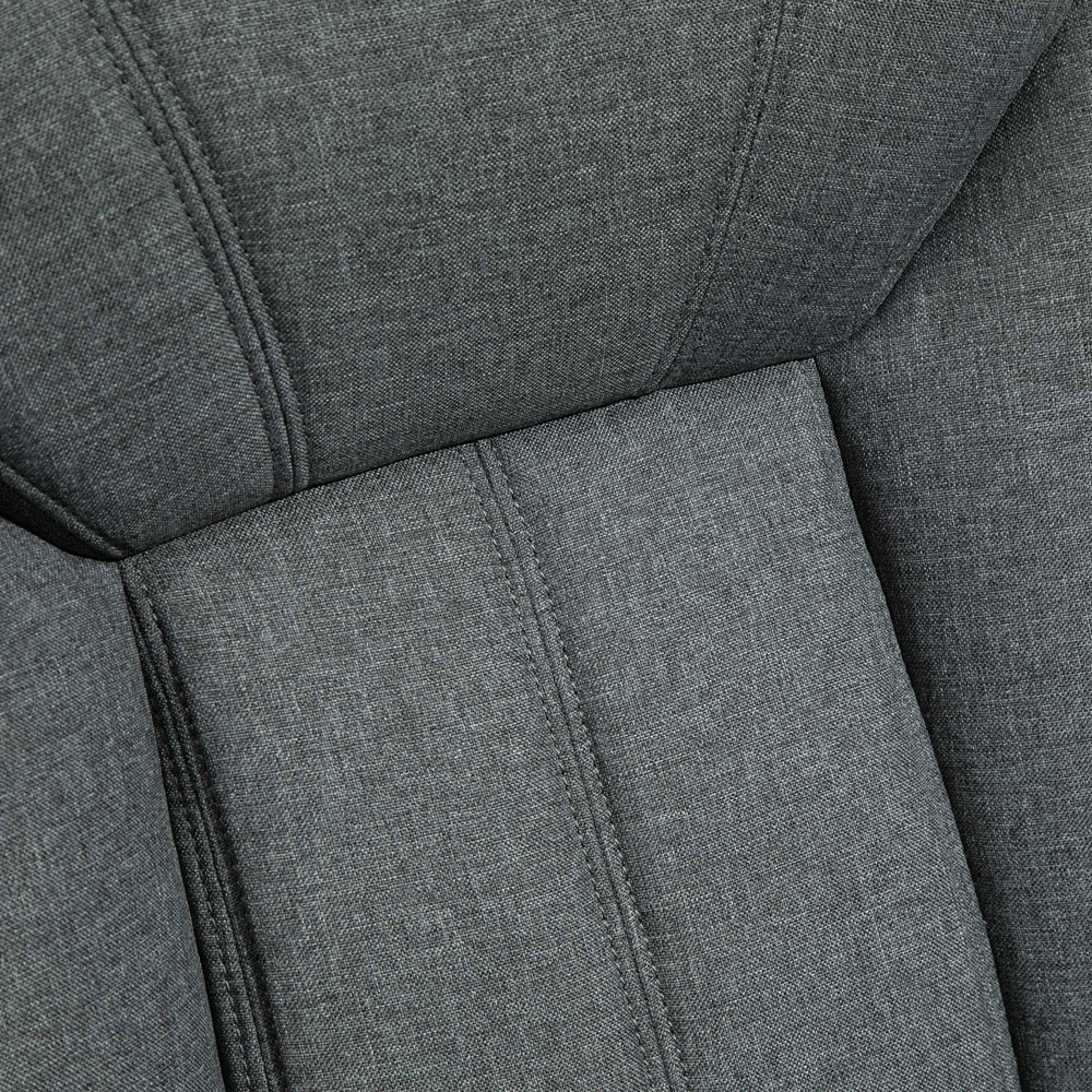 Portland Grey Linen Swivel Home Office Chair Image 3