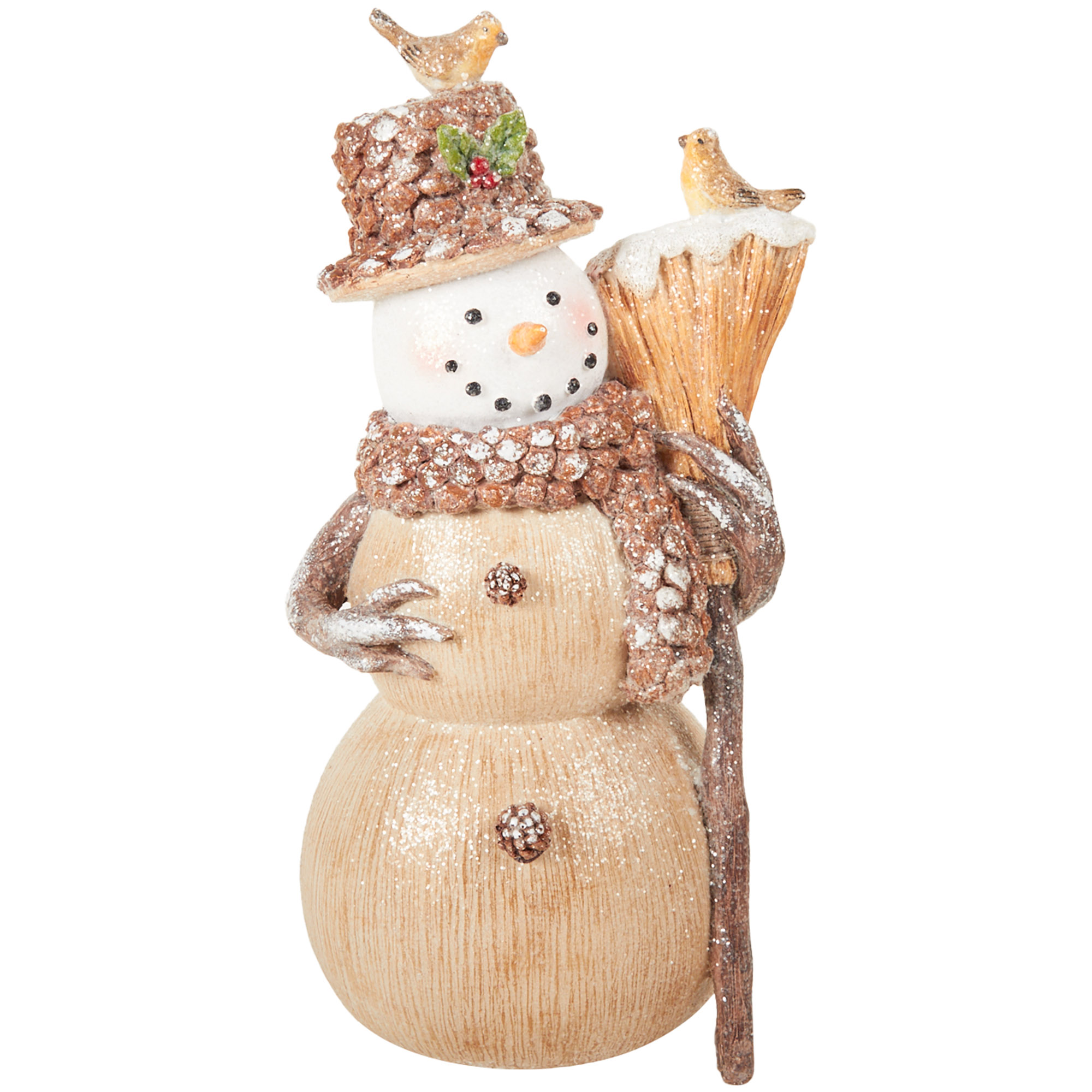 Woodland Snowman Decoration - Natural Image 1