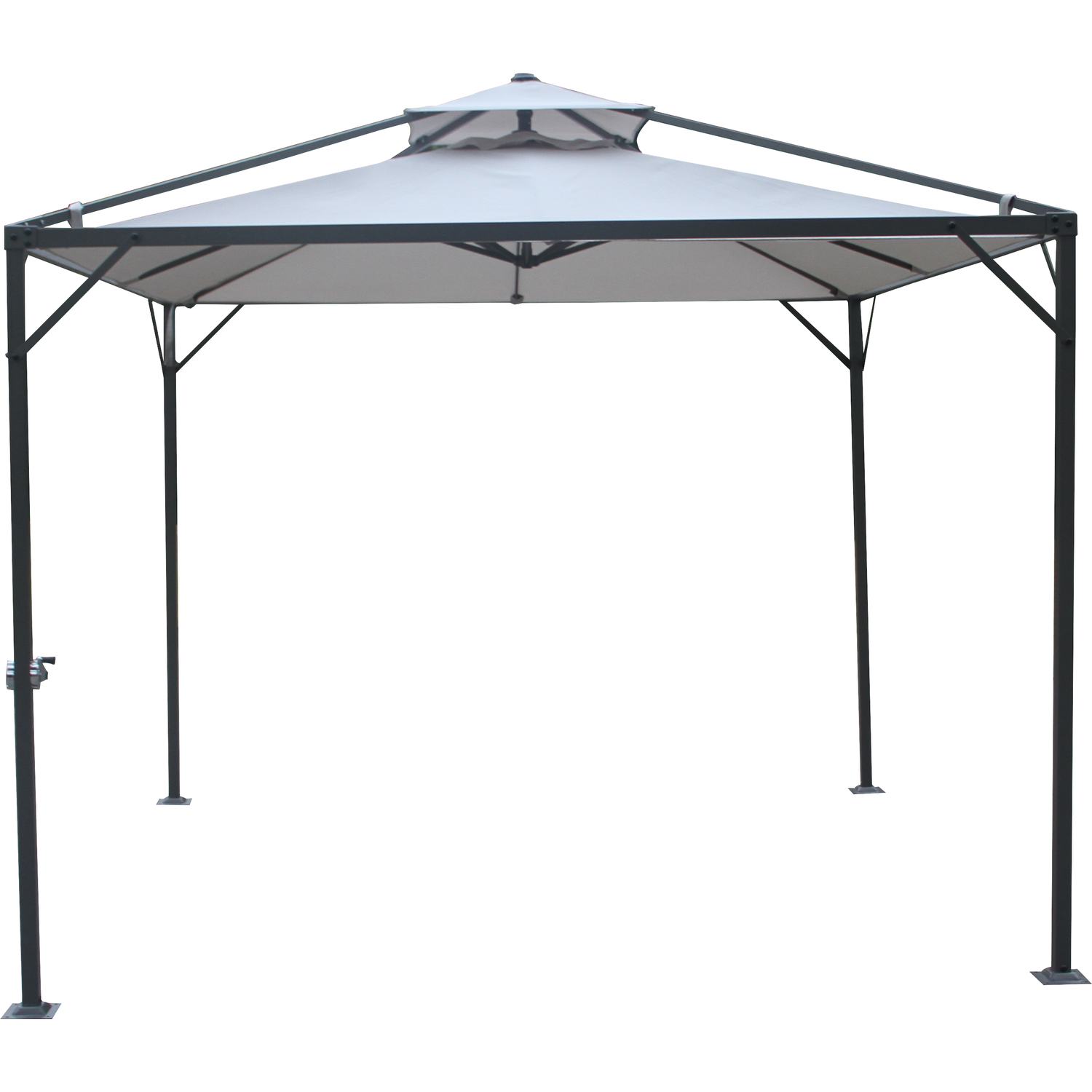 Outdoor Essentials Larissa 3 x 3m Black Steel Umbrella Gazebo Image