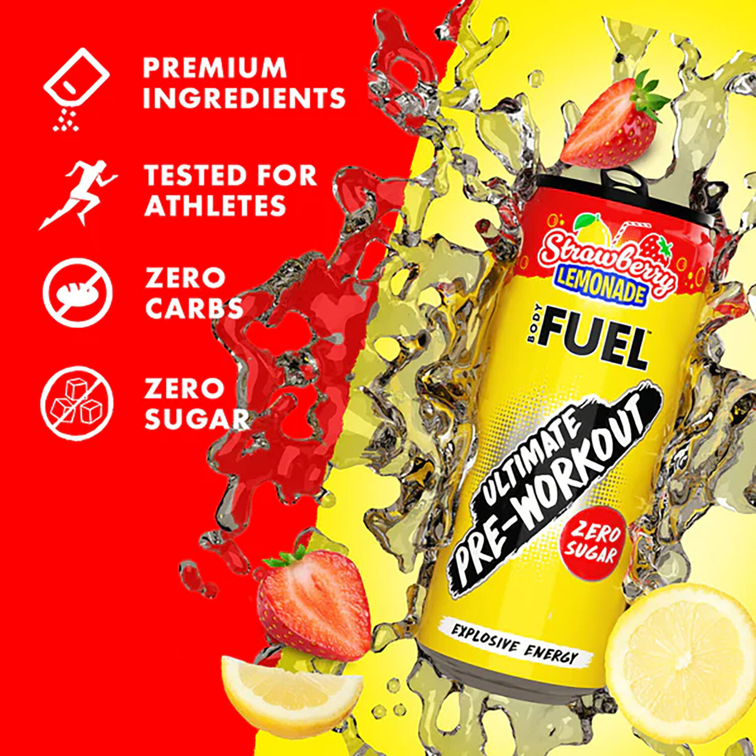 Body Fuel Pre-Workout Can - Multicolour Image 3