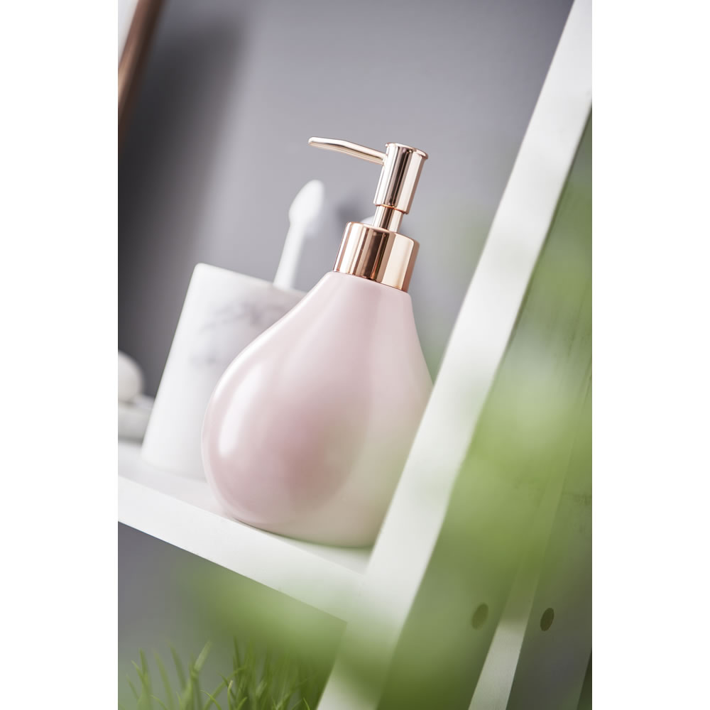 Wilko Pink Soap Dispenser Wilko