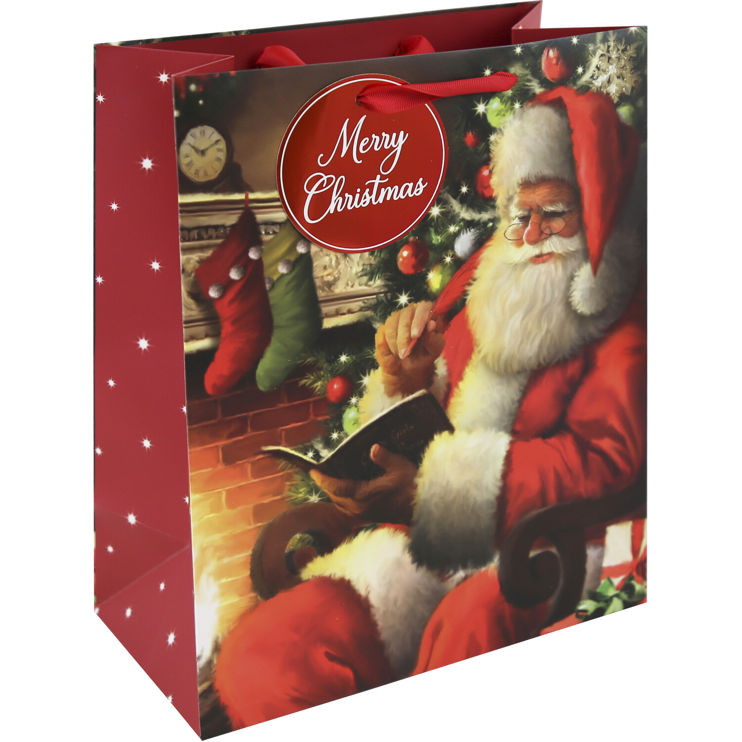 Santa By The Fire Giftbag Large Image 2