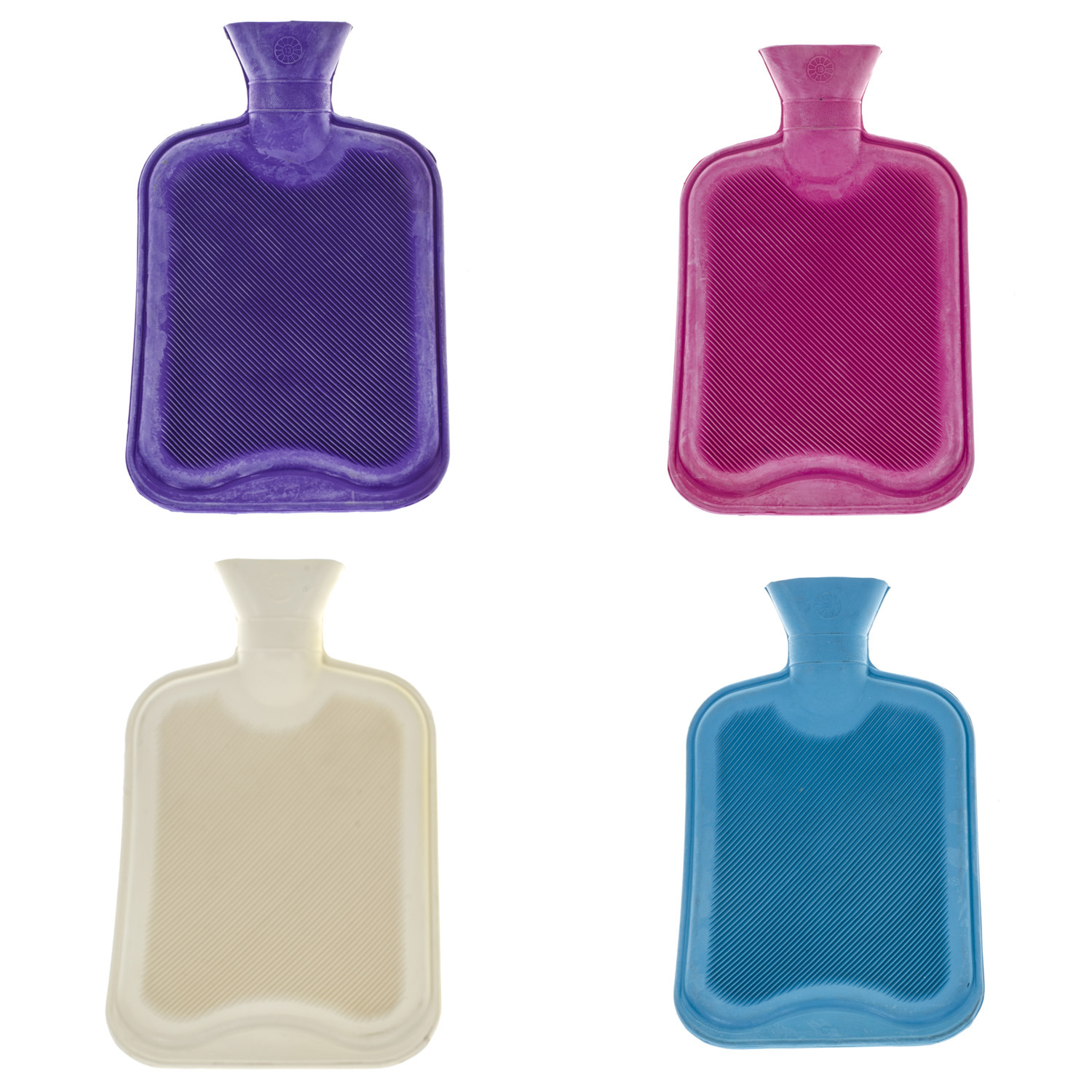 Single 2L Ribbed Hot Water Bottle in Assorted styles Image