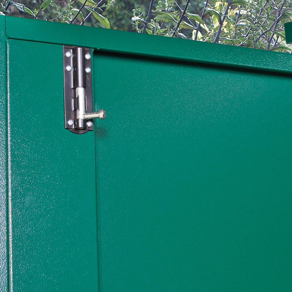 Asgard Trojan Plus 7 x 3ft Double Door Green Bike and Garden Shed Image 6