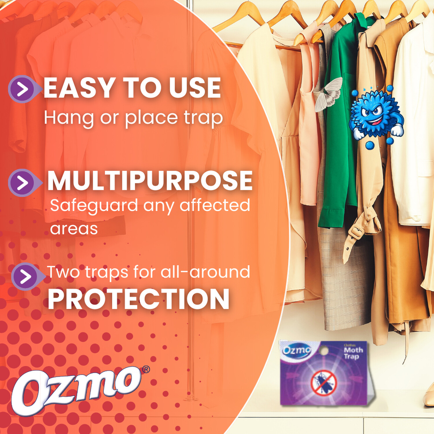 Pack of 2 Ozmo Moth Traps Image 5