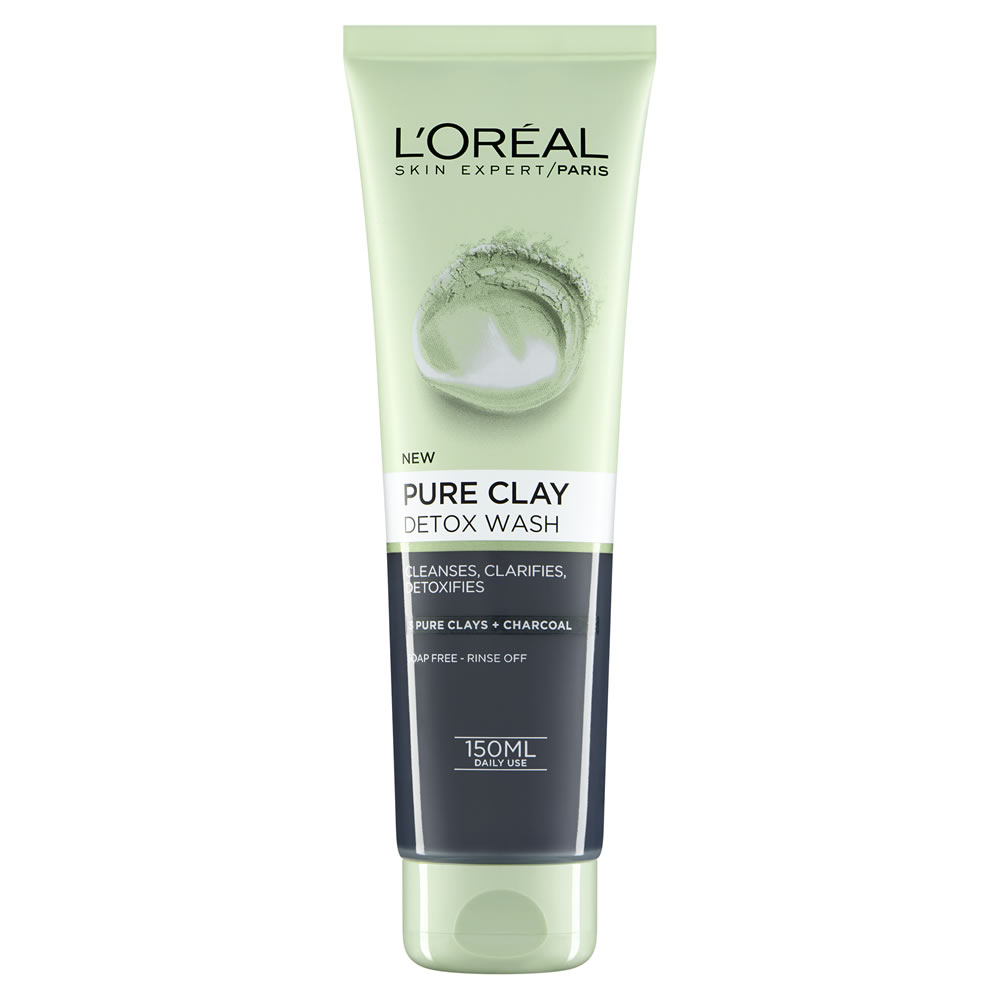 L’Oréal Paris Skin Expert Pure Clay Detox Wash 150ml Image 1