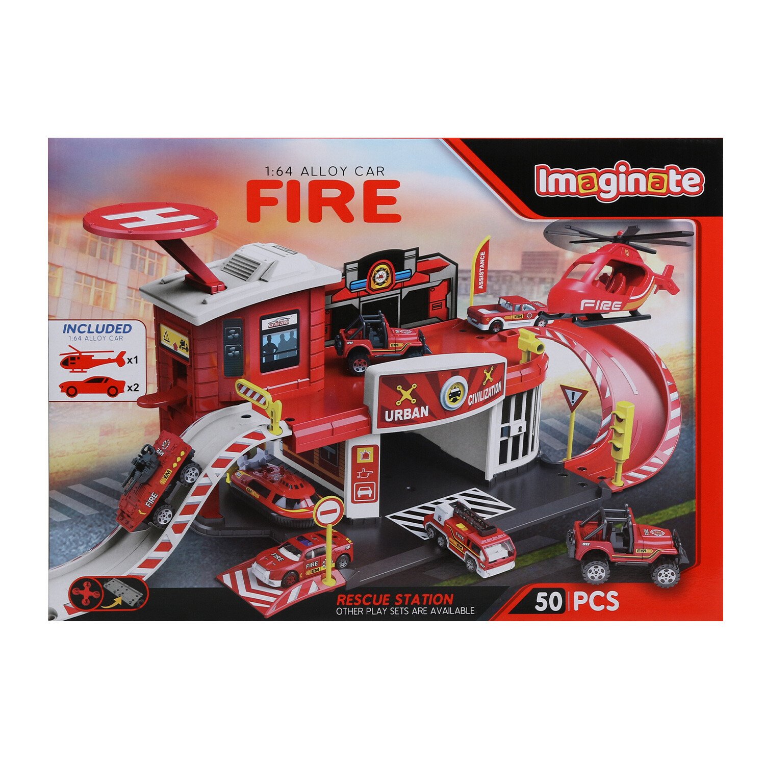 Fire Rescue Play Set - 50 Image 1