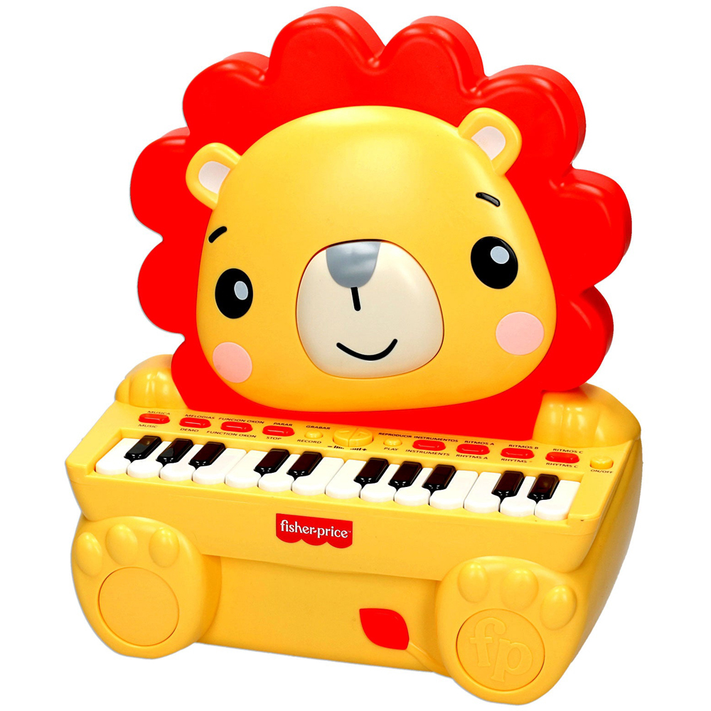 REIG Fisher Price Yellow Lion 24 Key Piano Keyboard Image 2