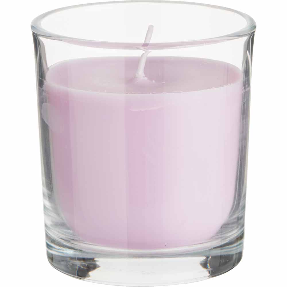 Wilko Scented Lavender Candle in Glass Image 1
