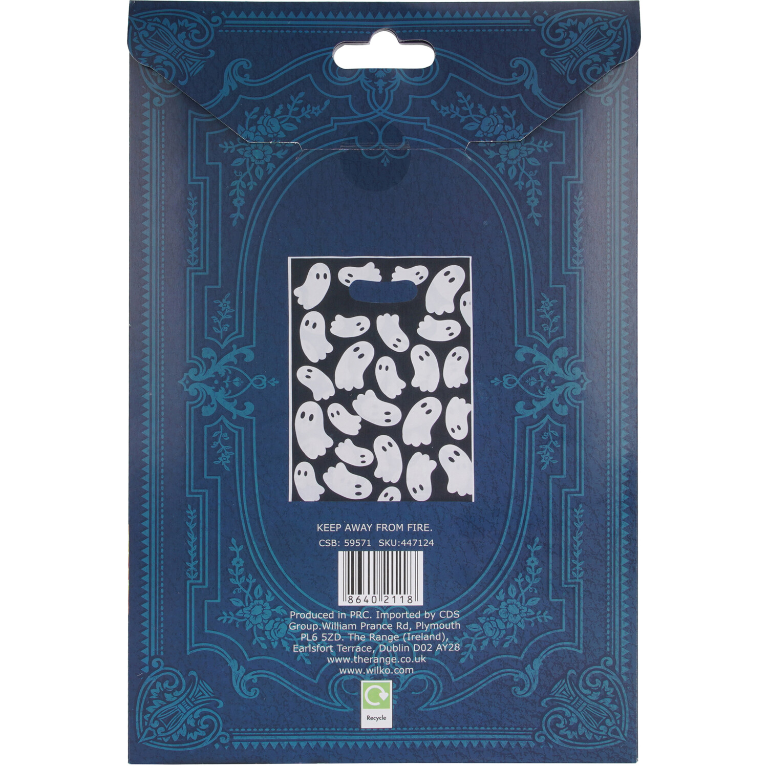 Pack of 8 Ghost Treat Bags Black Image 2