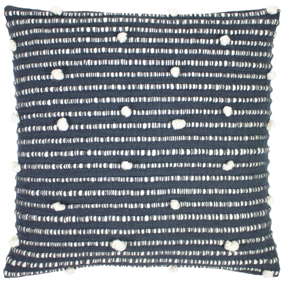 furn. Arlo Charcoal Woven Cushion Image 1