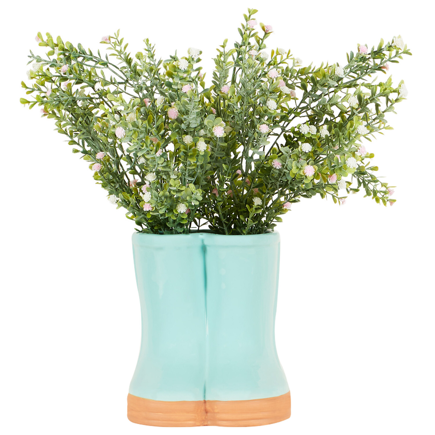 Summer Blossom in Wellies - Blue Image 1