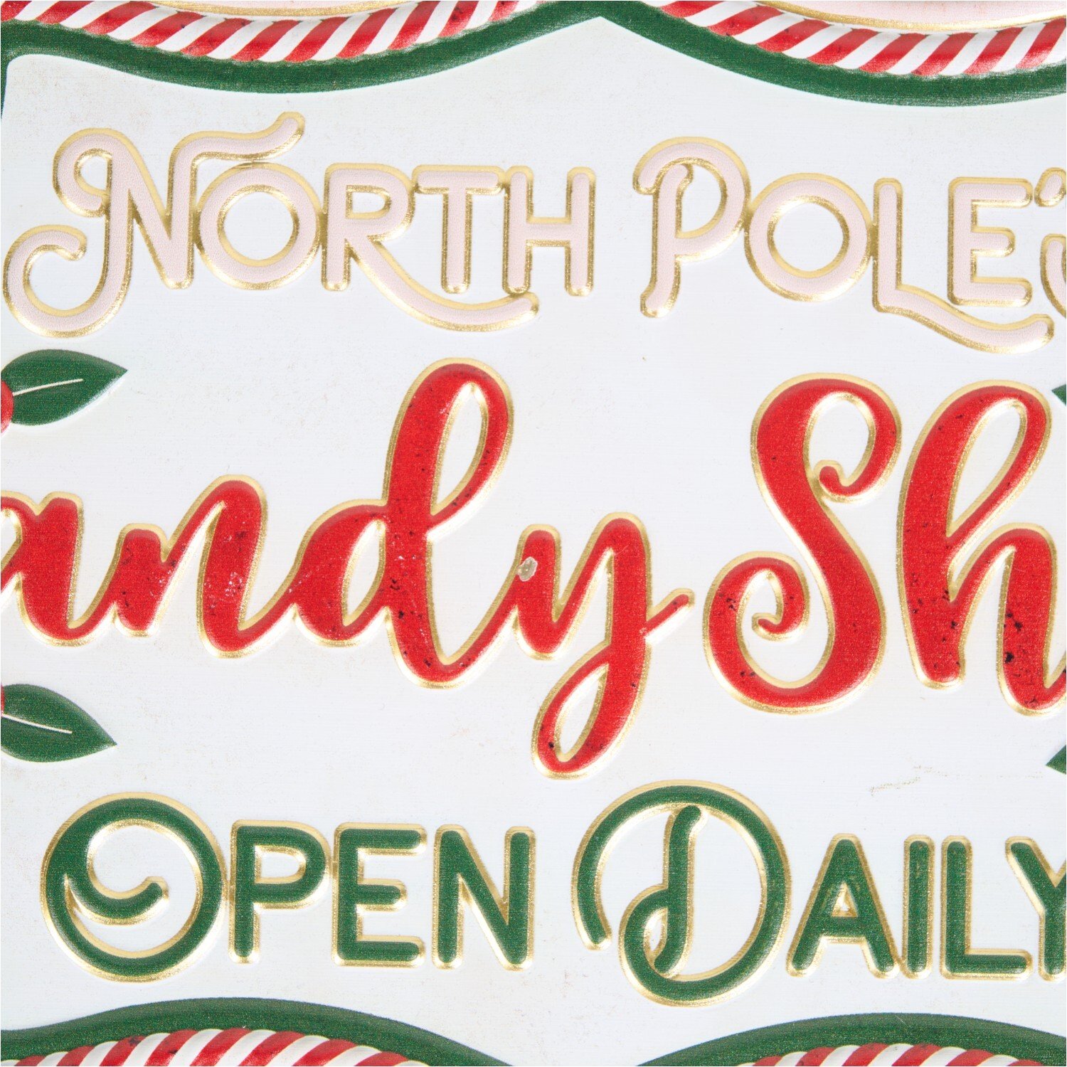 Candy Shop Hanging Wall Art Red and White Image 6