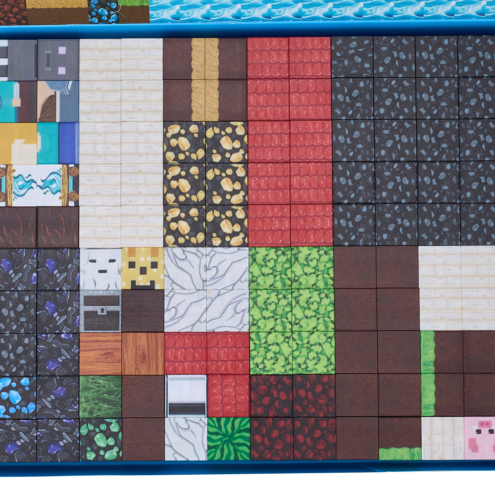H&O Direct 150 Piece Nether Forest Theme Magnetic Pixel Cube Building Blocks Set Image 5