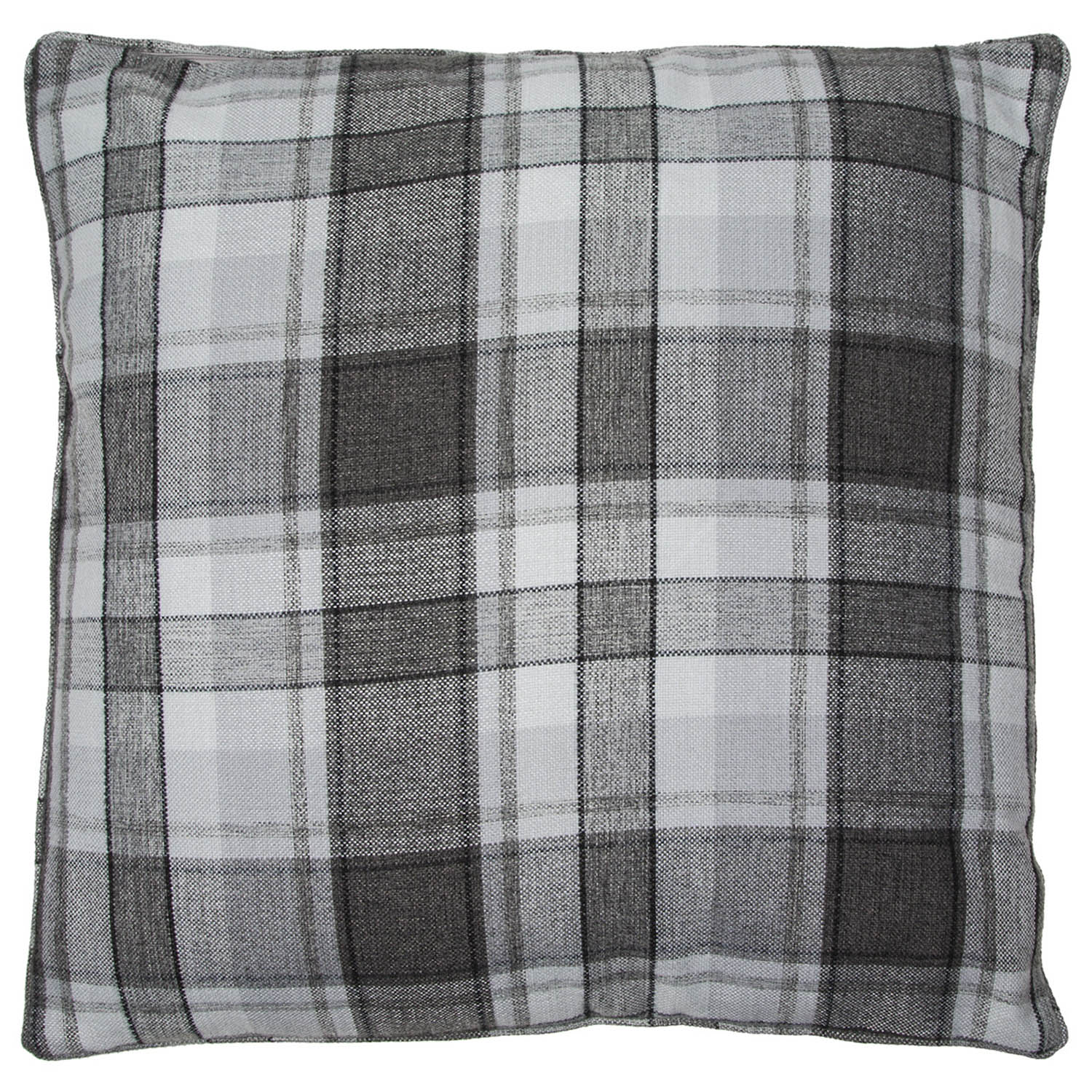 Divante Highbury Grey Check Cushion 60cm Image