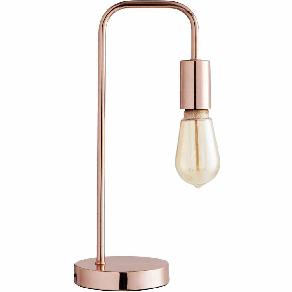 Wilko Copper Angled Floor & Table Lamp Image 3