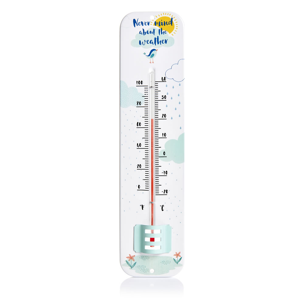 Wilko Metal Garden Thermometer Image 2