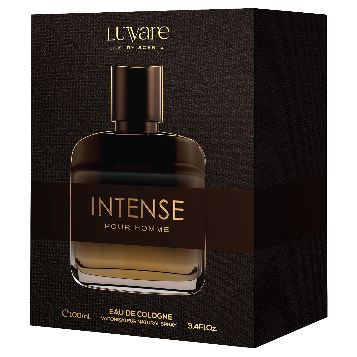 Luvare Intense Eau de Cologne 100ml Brown Image 1